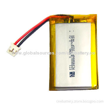 970mAh Lithium Polymer Battery with 3.7V Rated Voltage, Measures 5.2 x 35 x 57mm for PSP, POS/Tester